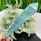 Ruby in Fuchsite UV Reactive Crystal Wand in Stand Generator 246g 171mm