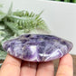 Chevron Dream Amethyst Lips with Stand Healing Crystal Carving 88g