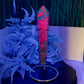 Ruby in Fuchsite UV Reactive Crystal Wand in Stand Generator 264g 165mm