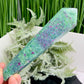 Ruby in Fuchsite UV Reactive Crystal Wand in Stand Generator 264g 165mm