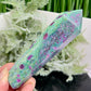 Ruby in Fuchsite UV Reactive Crystal Wand in Stand Generator 184g 121mm