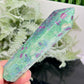 Ruby in Fuchsite UV Reactive Crystal Wand in Stand Generator 184g 121mm