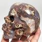 Indonesian Bloodstone Money Agate Skull Healing Crystal Carving 1095g