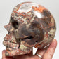 Indonesian Bloodstone Money Agate Skull Healing Crystal Carving 1028g