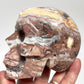 Mexican Crazy Lace Agate Skull Healing Crystal Carving 900g