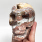 Mexican Crazy Lace Agate Skull Healing Crystal Carving 900g