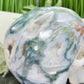 Moss Agate Druzy Hollow Jaw Skull Extra Large Healing Crystal Carving 2982g