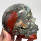 Setonite African Jasper Blood Stone Skull Healing Crystal Carving 808g