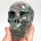 Setonite African Jasper Blood Stone Skull Healing Crystal Carving 681g