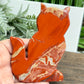 Red Jasper Kitty Cat Healing Crystal Animal Carving 174g