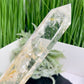 Clear Quartz with Golden Healer Tower Super Clear Crystal Generator 658g 246mm