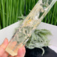 Clear Quartz with Golden Healer Tower Super Clear Crystal Generator 658g 246mm