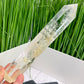 Clear Quartz with Golden Healer Tower Super Clear Crystal Generator 658g 246mm