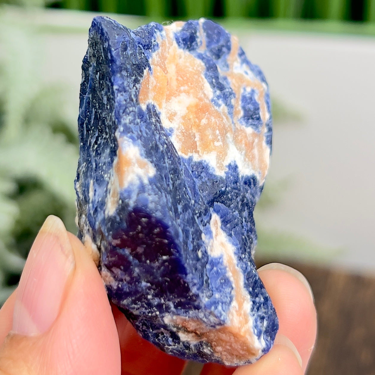 Sodalite with Sunstone Raw Specimen Natural Crystal 44g