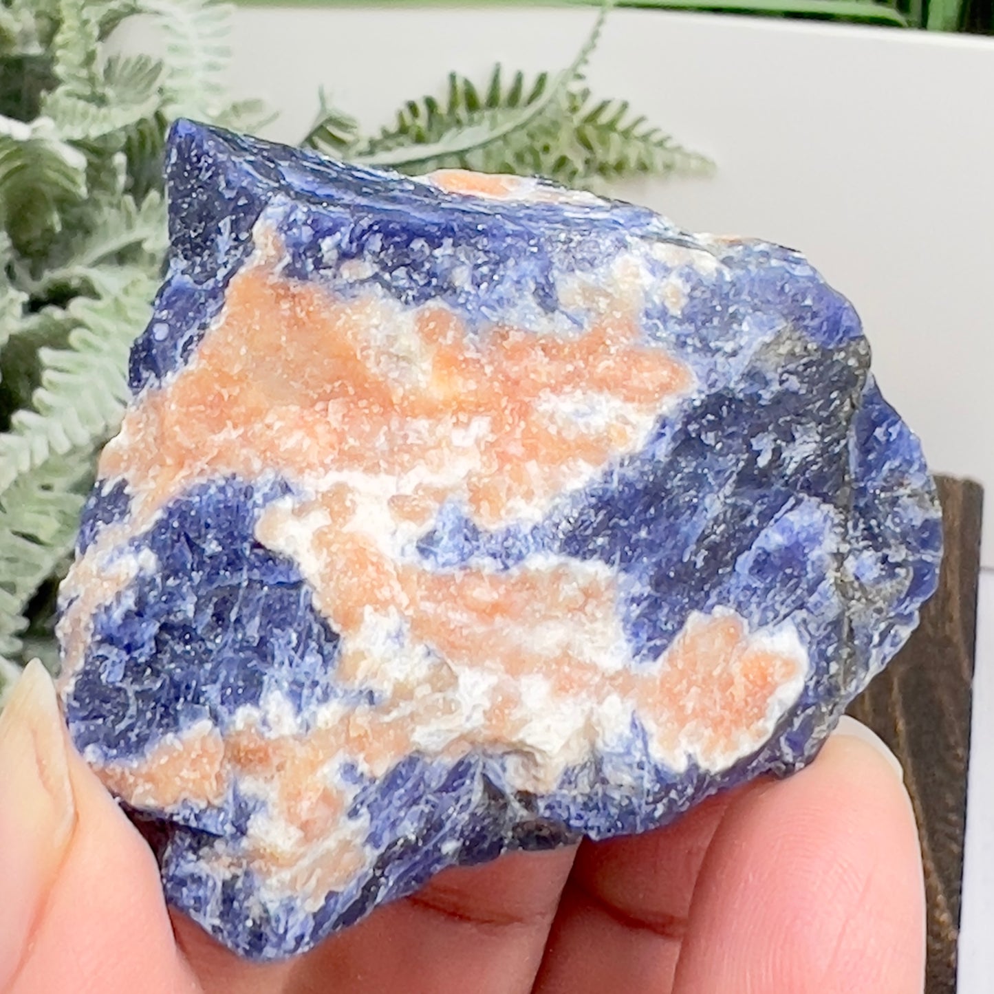 Sodalite with Sunstone Raw Specimen Natural Crystal 44g