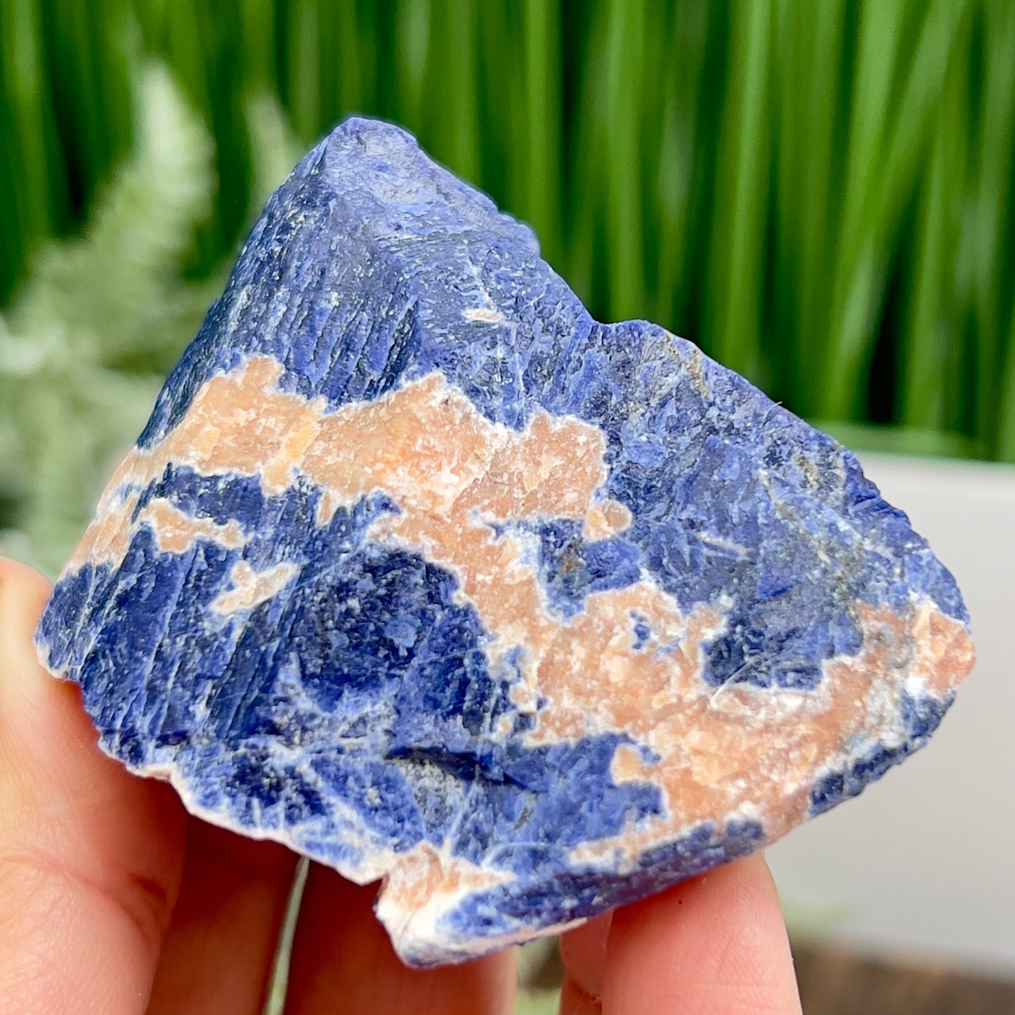 Sodalite with Sunstone Raw Specimen Natural Crystal 122g