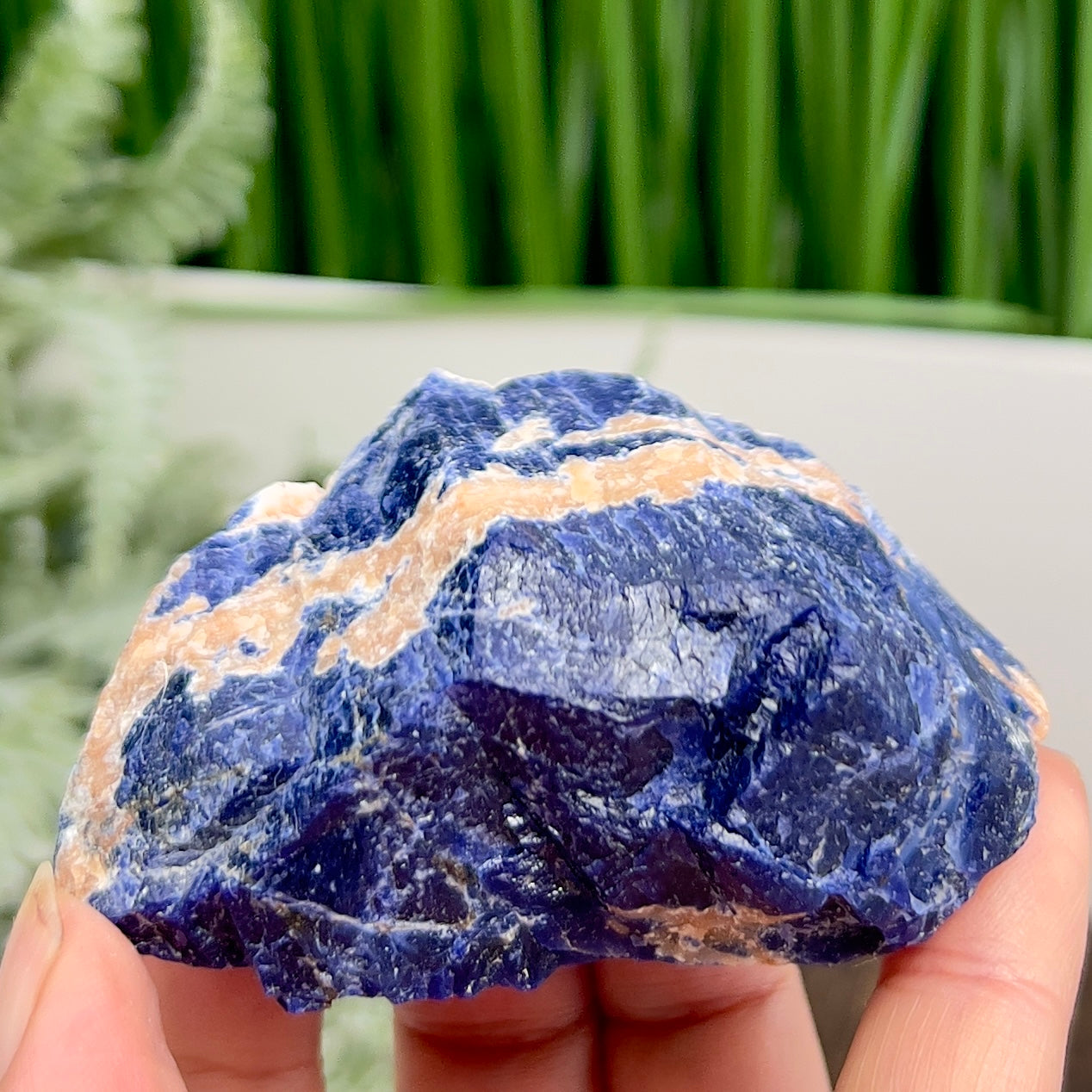 Sodalite with Sunstone Raw Specimen Natural Crystal 122g