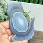 Agate Cat Healing Crystal Animal Carving 152g