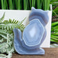 Agate Cat Healing Crystal Animal Carving 165g