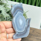 Agate Cat Healing Crystal Animal Carving 165g