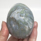 Moss Agate Skull Healing Crystal Carving 428g