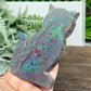 Ruby in Kyanite Zoisite Kitty Cat UV Reactive Crystal Animal Carving 252g