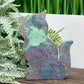 Ruby in Kyanite Zoisite Kitty Cat UV Reactive Crystal Animal Carving 252g