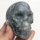 Moss Agate Skull Healing Crystal Carving 458g