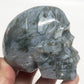 Moss Agate Skull Healing Crystal Carving 458g