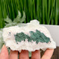 Apophyllite with Malachite Natural Cluster with Stand Crystal Specimen 98g