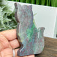 Ruby in Kyanite Zoisite Kitty Cat UV Reactive Crystal Animal Carving 222g