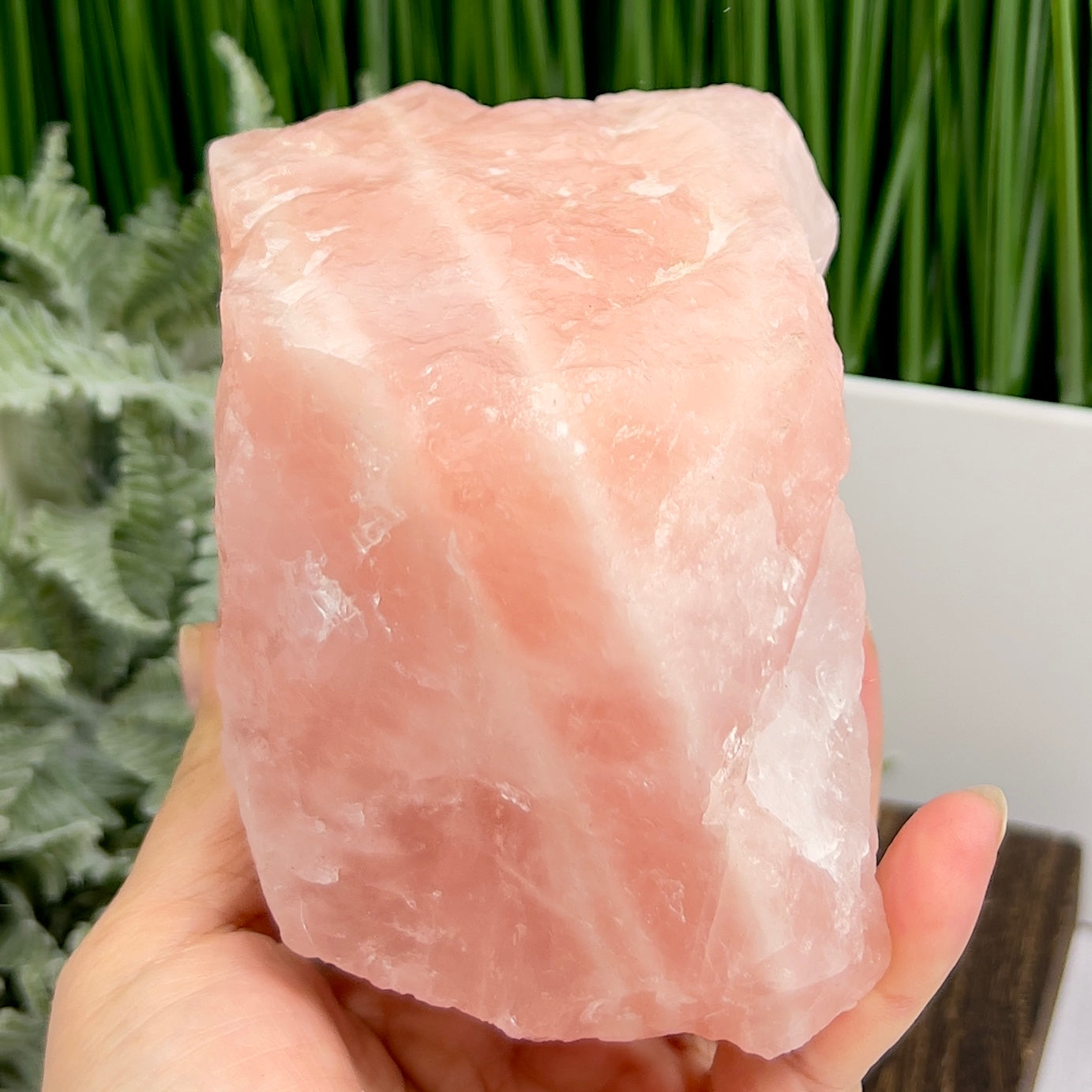 Rose Quartz High Quality Natural Raw Specimen Crystal 1484g