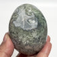 Moss Agate Skull Healing Crystal Carving 413g