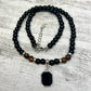 Tigers Eye Black Obsidian Necklace Grounding Wearable Crystal Australian Seller