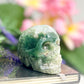 Moss Agate Skull Healing Crystal Carving 413g