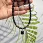 Tigers Eye Black Obsidian Necklace Grounding Wearable Crystal Australian Seller