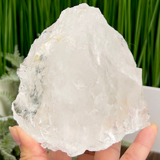 Clear Quartz with Golden Healer High Quality Natural Raw Specimen Crystal 1026g