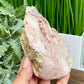 Pink Amethyst Quartz Free Form with Stand Natural Crystal 602g