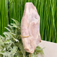 Pink Amethyst Quartz Free Form with Stand Natural Crystal 658g