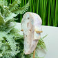 Pink Amethyst Quartz Angel Wing with Stand Natural Crystal 172g