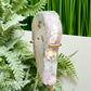 Pink Amethyst Quartz Angel Wing with Stand Natural Crystal 172g