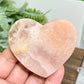 Pink Amethyst Heart with Stand Natural Healing Crystal 74g