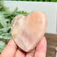 Pink Amethyst Heart with Stand Natural Healing Crystal 74g