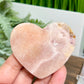 Pink Amethyst Heart with Stand Natural Healing Crystal 74g