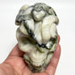 Jade Snakes on Skull Healing Crystal Carving 585g