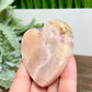 Pink Amethyst Heart with Stand Natural Healing Crystal 74g