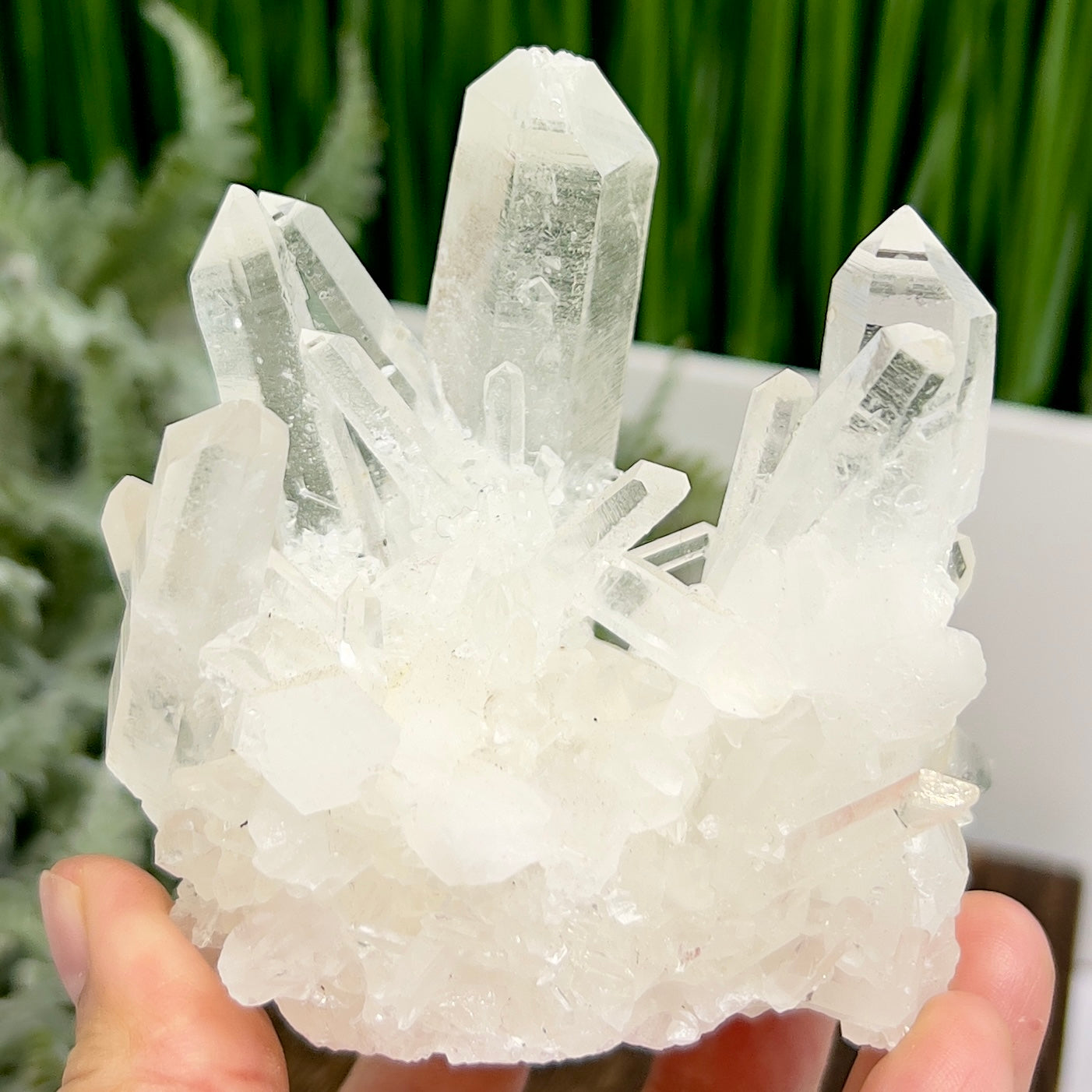 Clear Quartz Cluster Natural Raw Specimen Crystal 338g