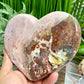 Pink Amethyst Heart with Stand Natural Healing Crystal 954g