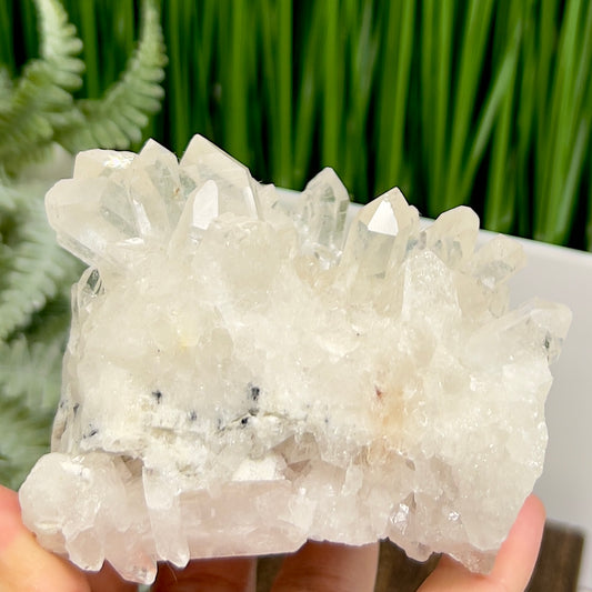 Clear Quartz Cluster Natural Raw Specimen Crystal 460g