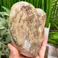 Pink Amethyst Quartz Heart with Stand Natural Healing Crystal 1466g